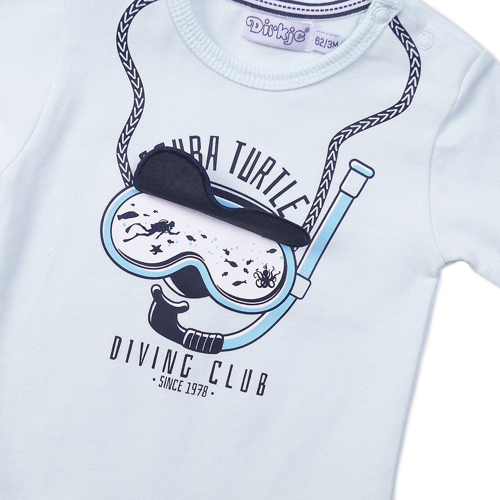 T-shirt Surf Diving Club (light aqua)