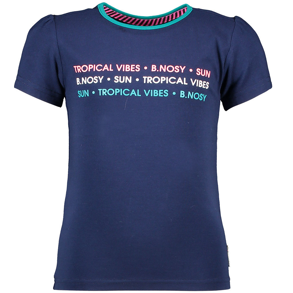 T-shirt (space blue) met tekstje