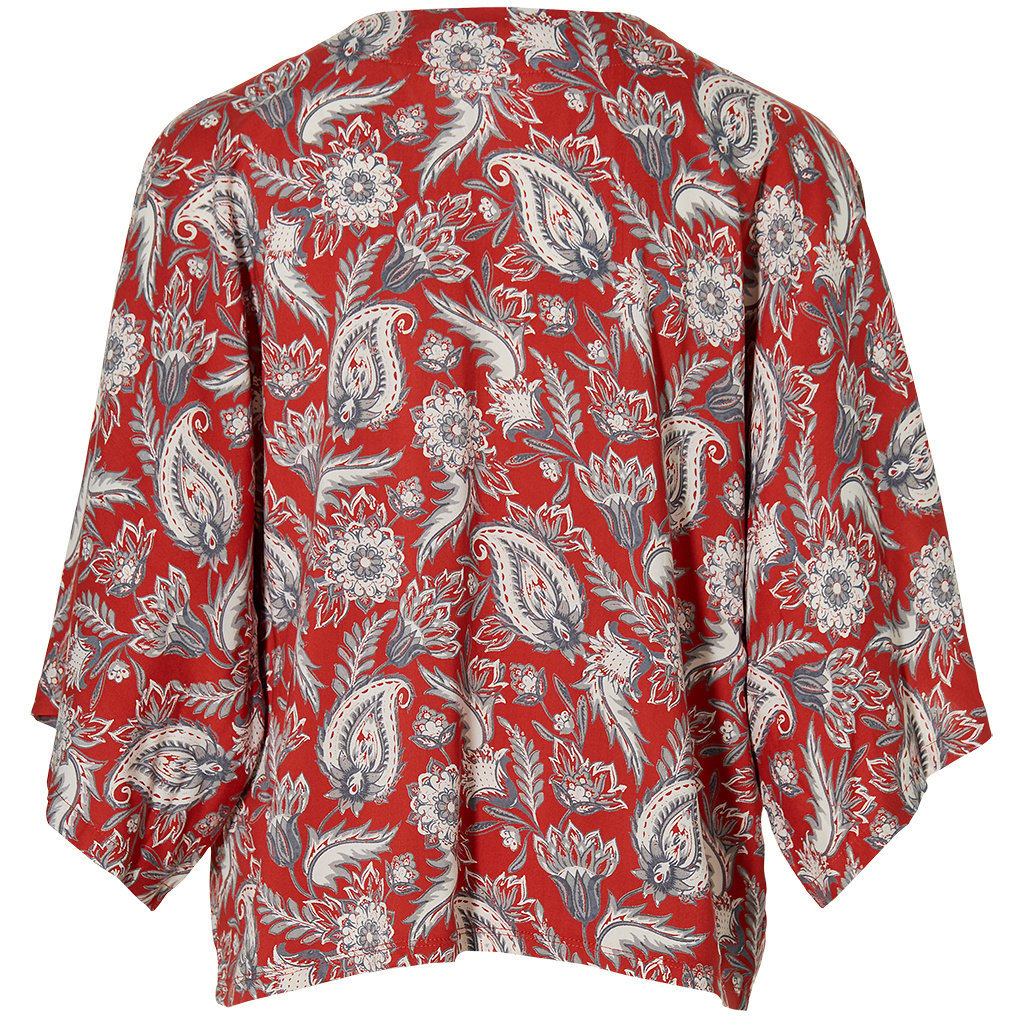 Kimono Minke (stone red paisley)