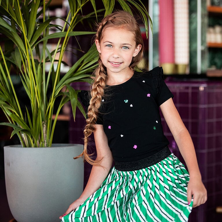 Rok Satin (stripe sunny)