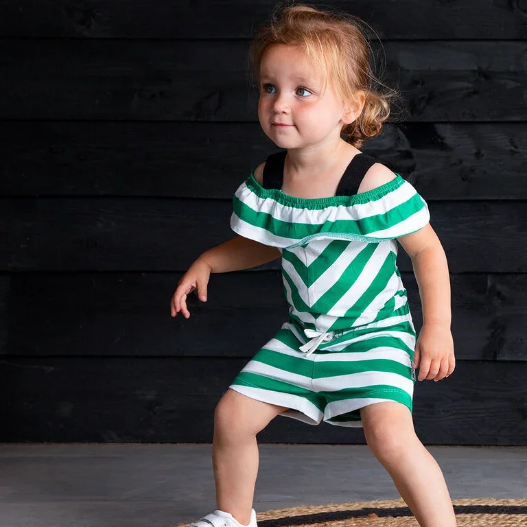 Jumpsuit (cheer golf/green stripe)