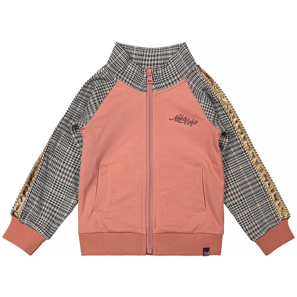 Vest bomber (dusty pink/grey)