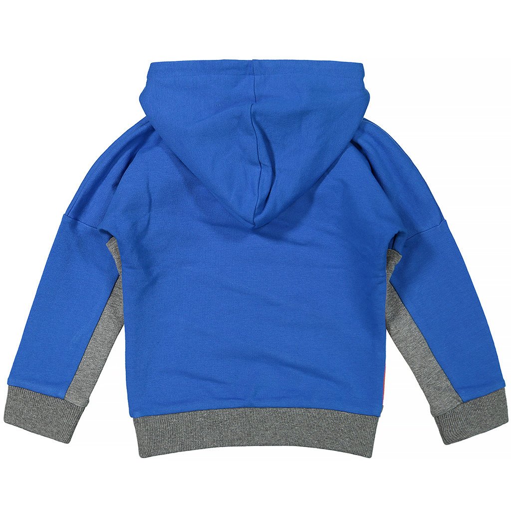 Trui hoody (bright blue/grey melee)