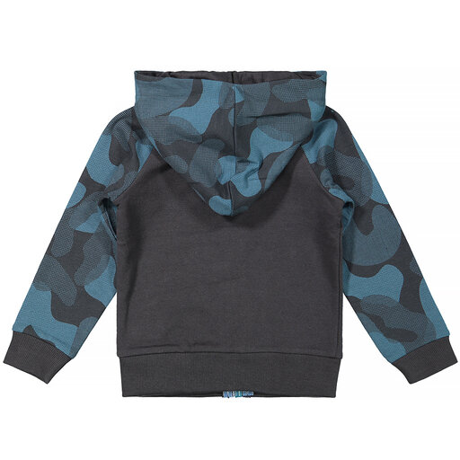 Vest hoody (petrol/dark grey)