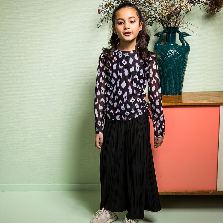 Broek plissé palazzo (black)