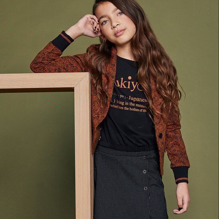 Broek-rokje Sadine pinstripe (jet black)