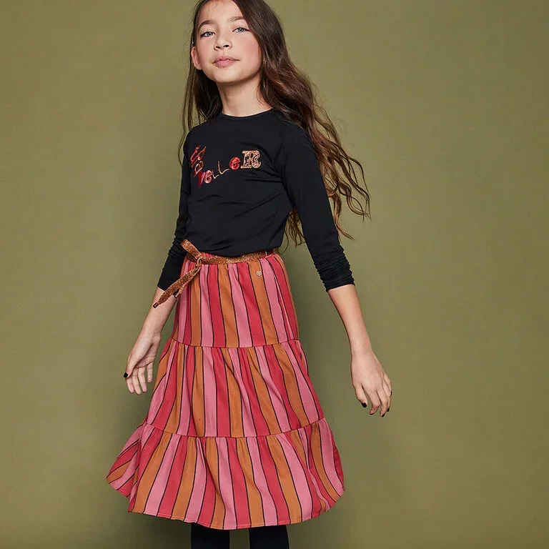 Maxi rok RECYCLED Nael (ruby)