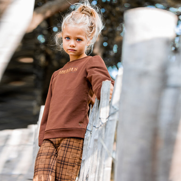 Broek Kloise (brown choco check)