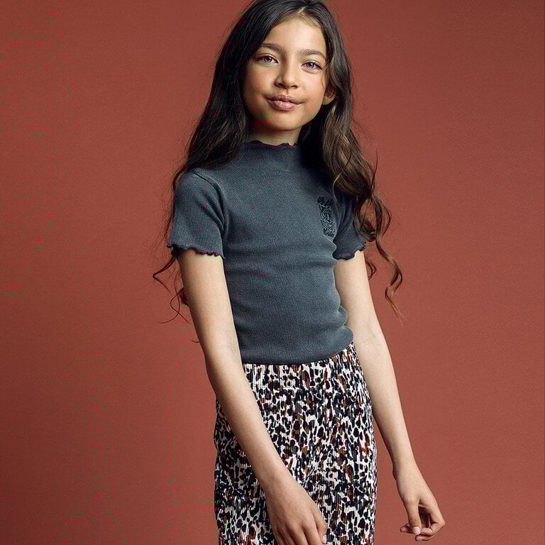 T-shirt acid washed rib (ash)