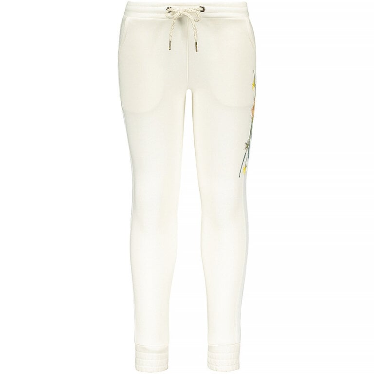 Broek sweat embroidery (off-white)