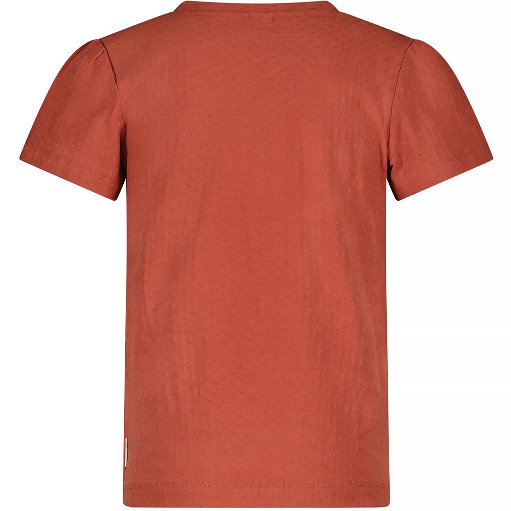 T-shirt structure dot (brique)