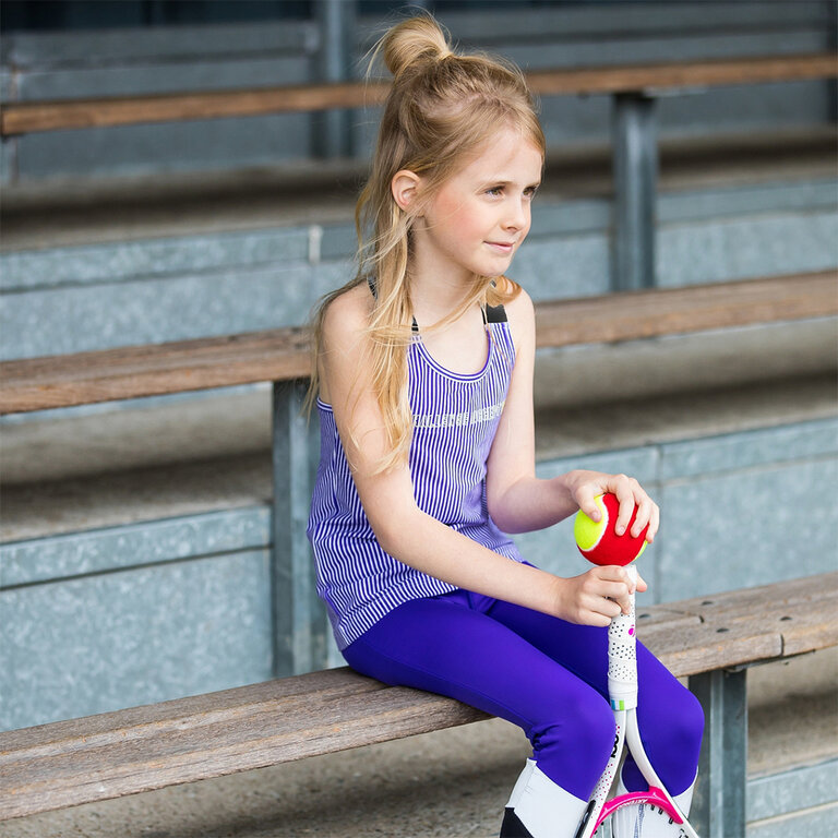 Sportieve tanktop (deep purple stripe)