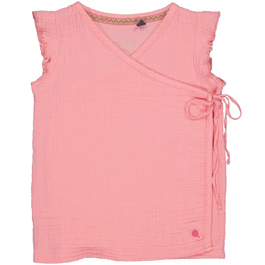 Overslag t-shirt Nicole (pink poppy)