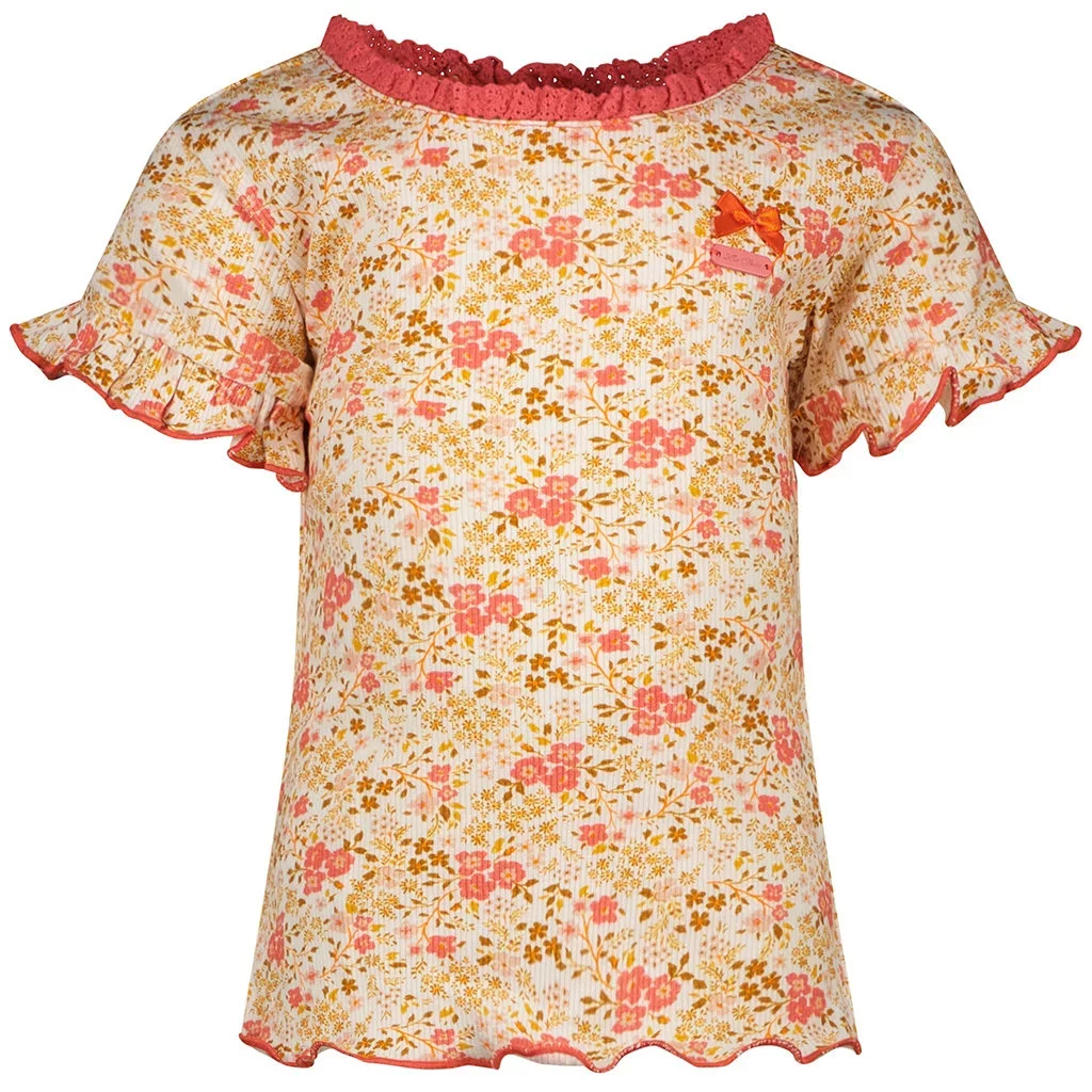 T-shirt flower fib Nonna (off-white)