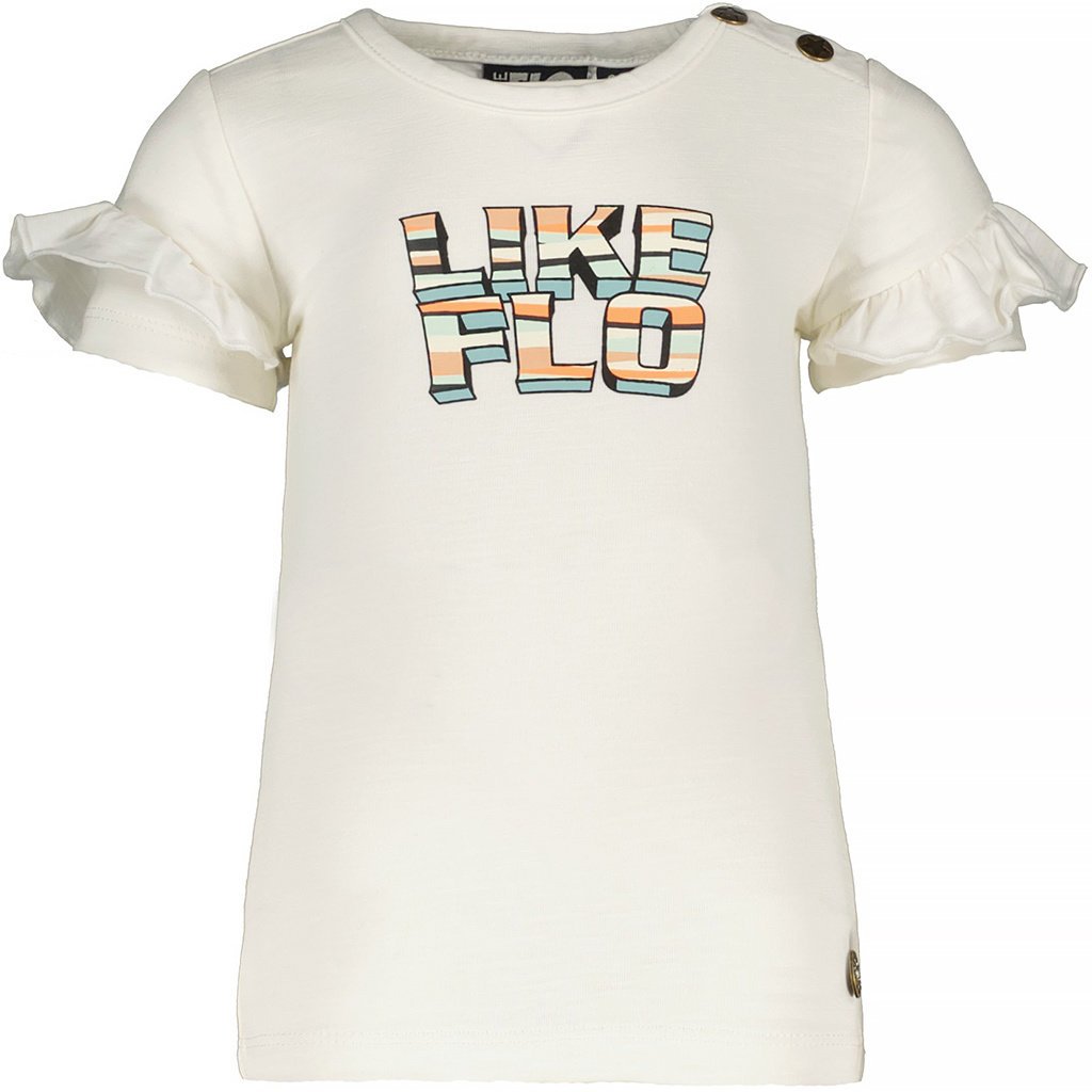 T-shirt ruffle (off-white)
