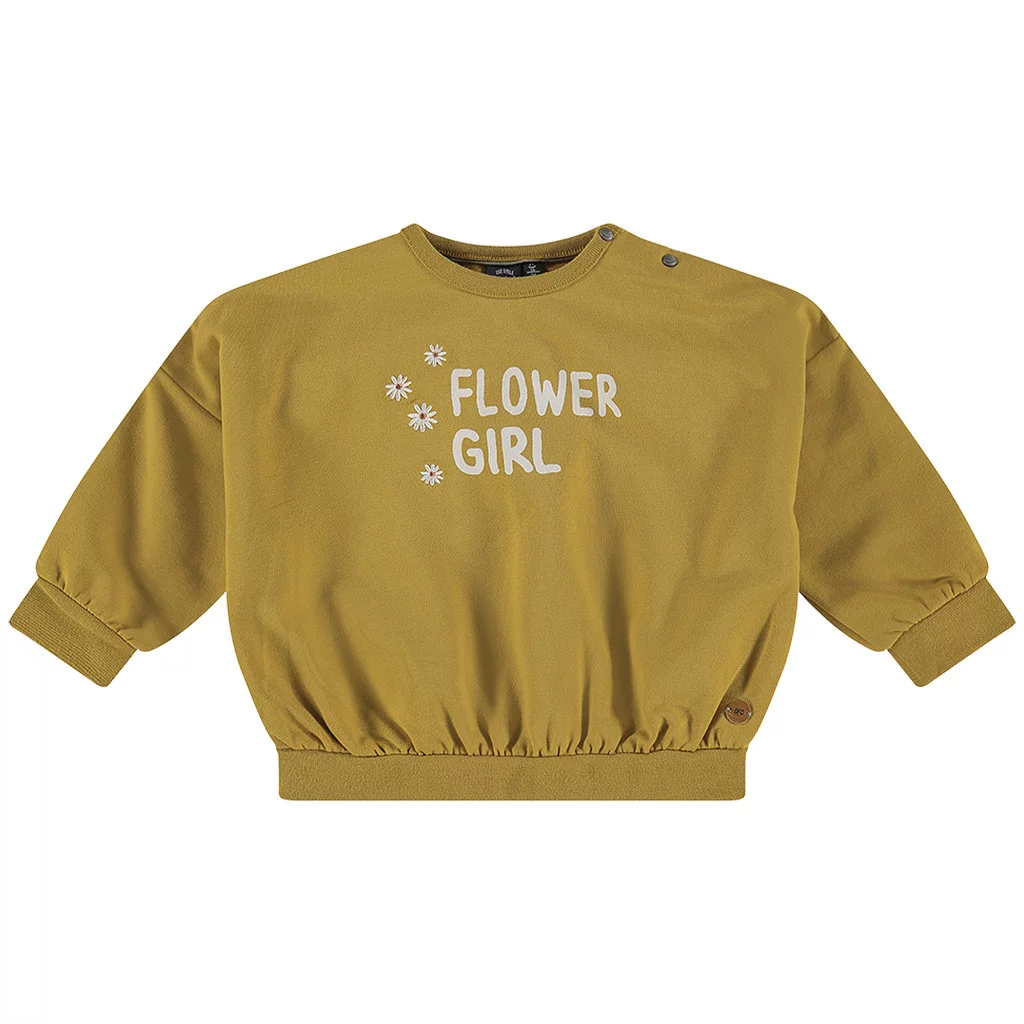 Trui Flower Girl (mustard)