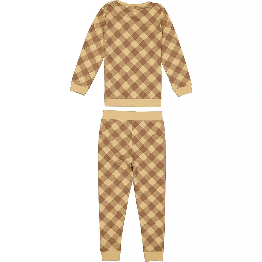 Pyjama Puck (brown soft check)