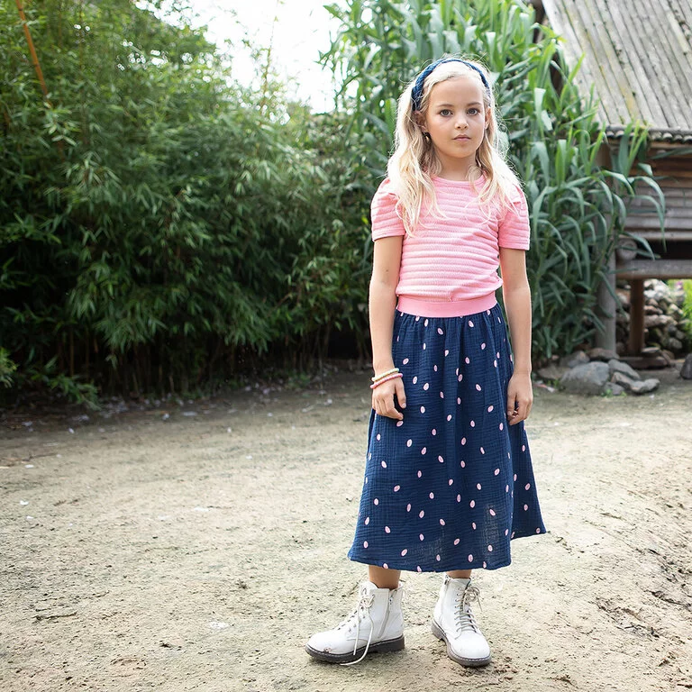 Rok mousseline (lake blue)