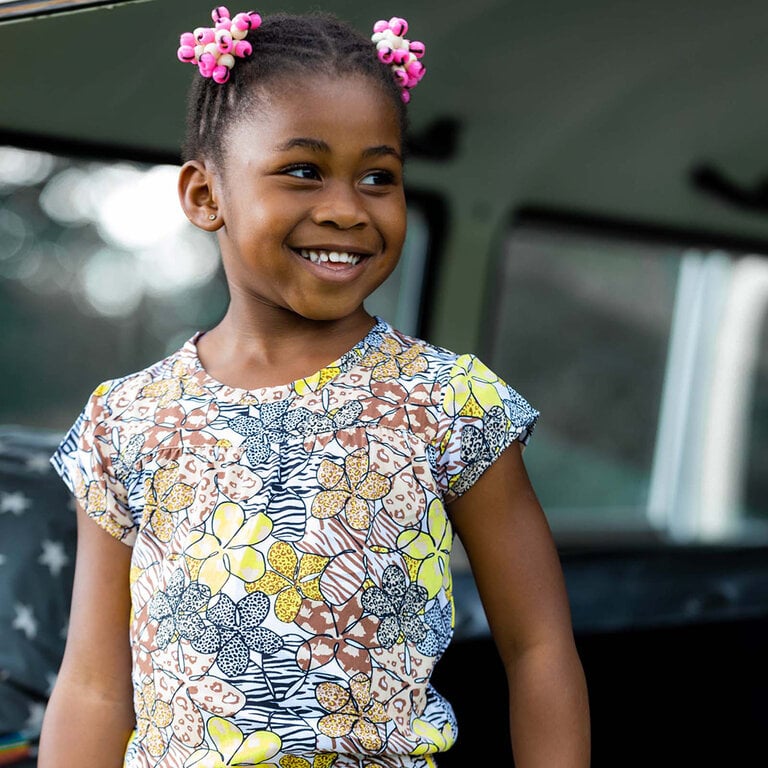 Jurk Marita (sand animal flower)