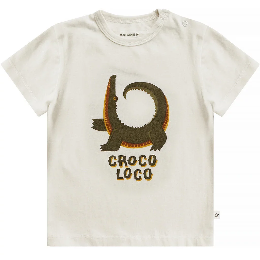 T-shirt Big Croco Arwen (ivory)