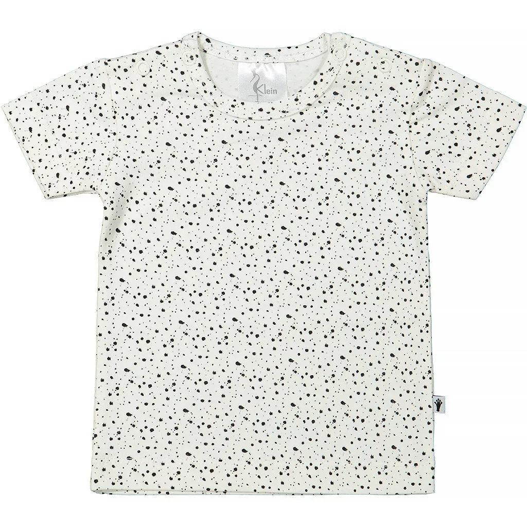 T-shirt (off-white/black dots)