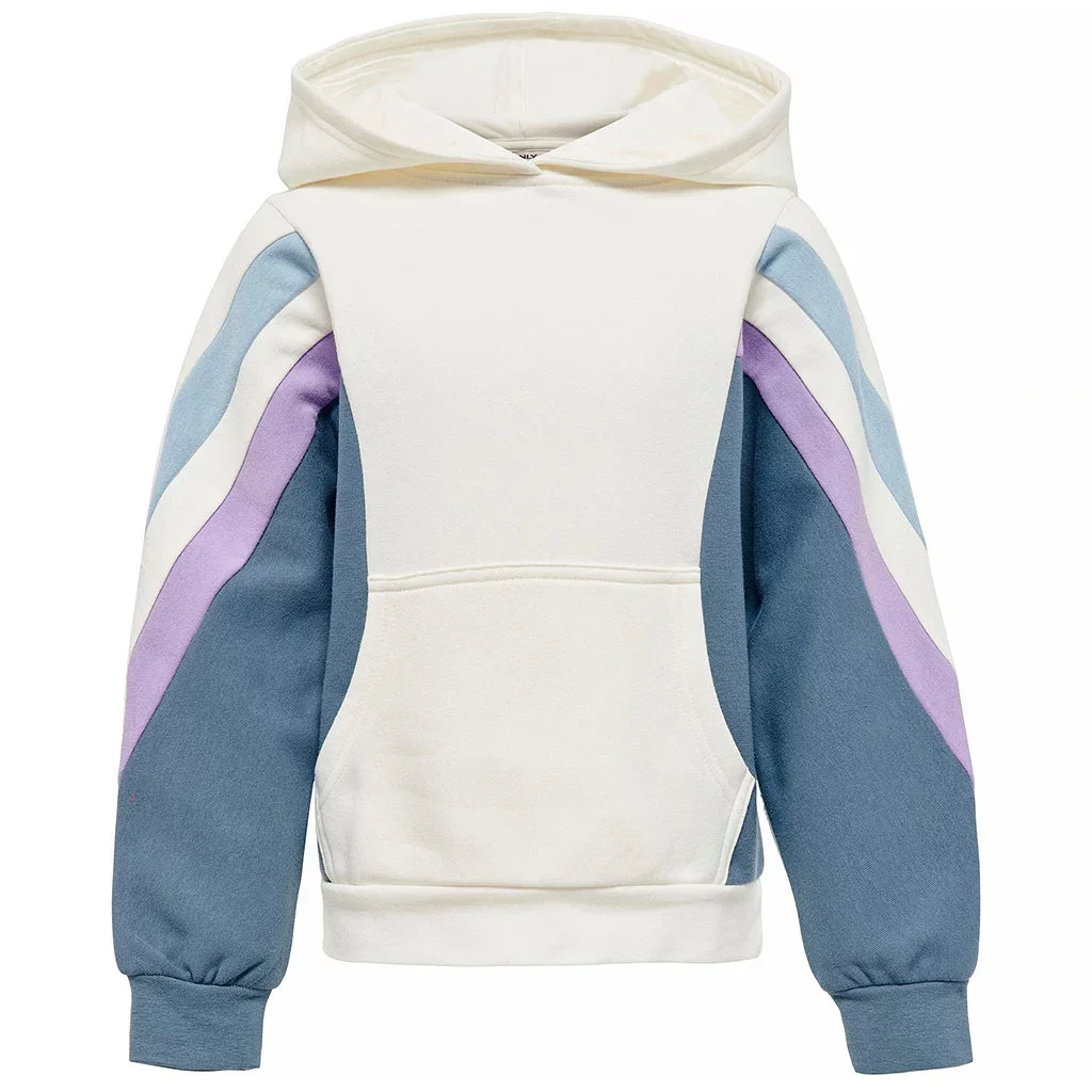 Trui hoodie Mira (cloud dancer/blue mirage)