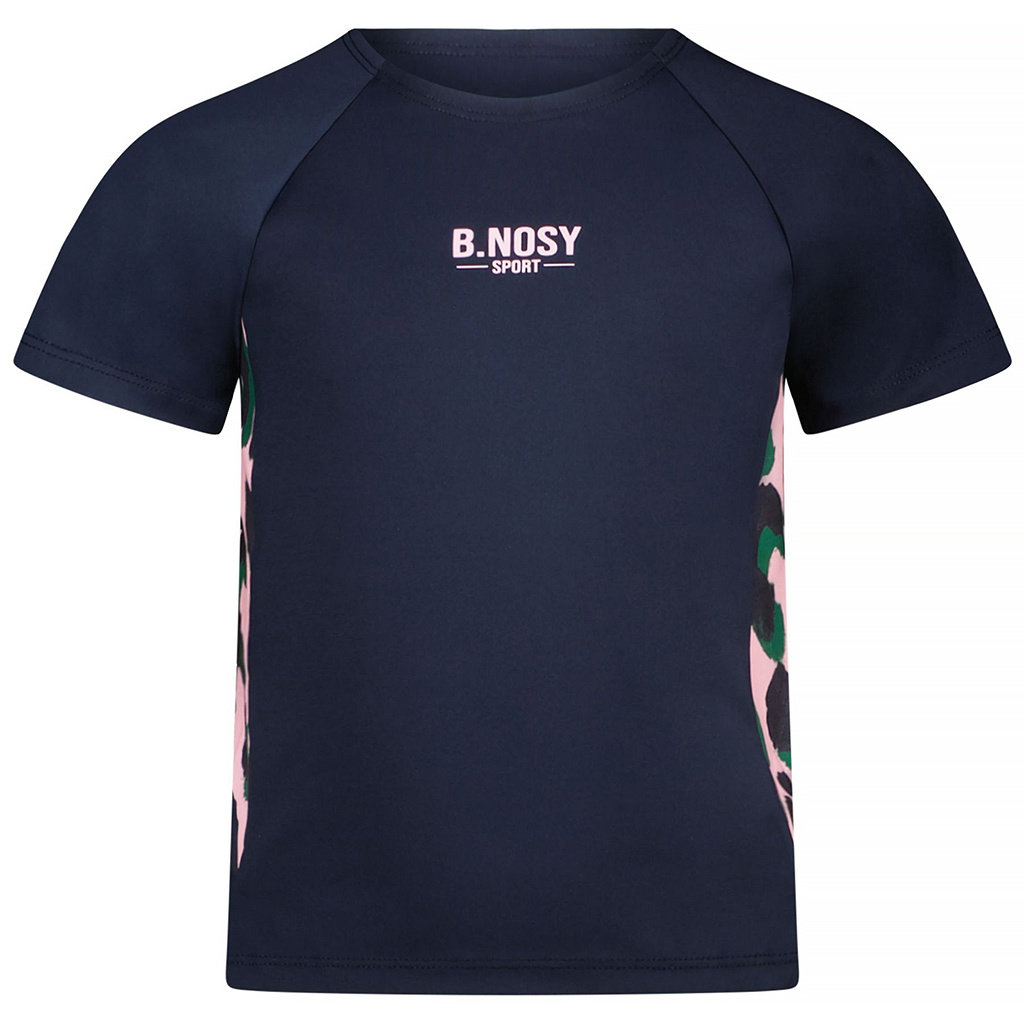 Sportieve short shirt (navy)