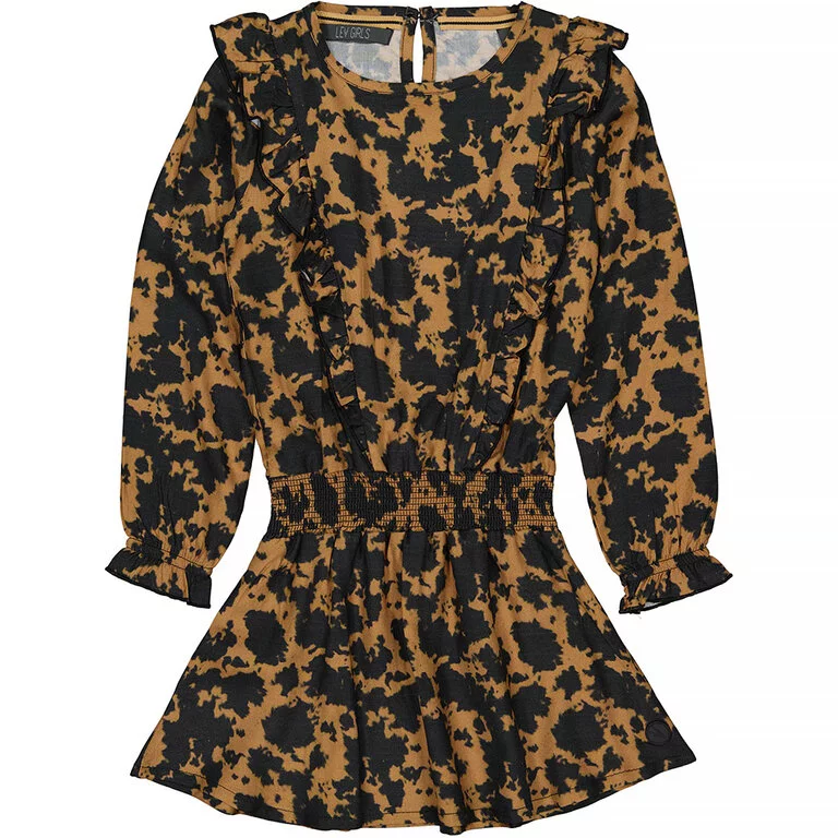 Jurk Aafje (brown tie dye)