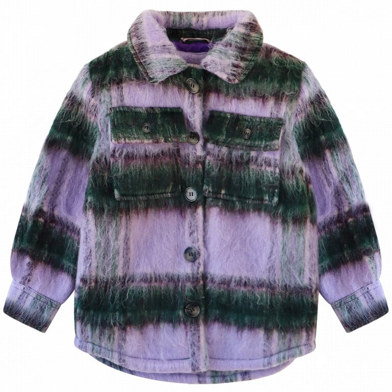 Winterjas wool check Orly (multicolor)