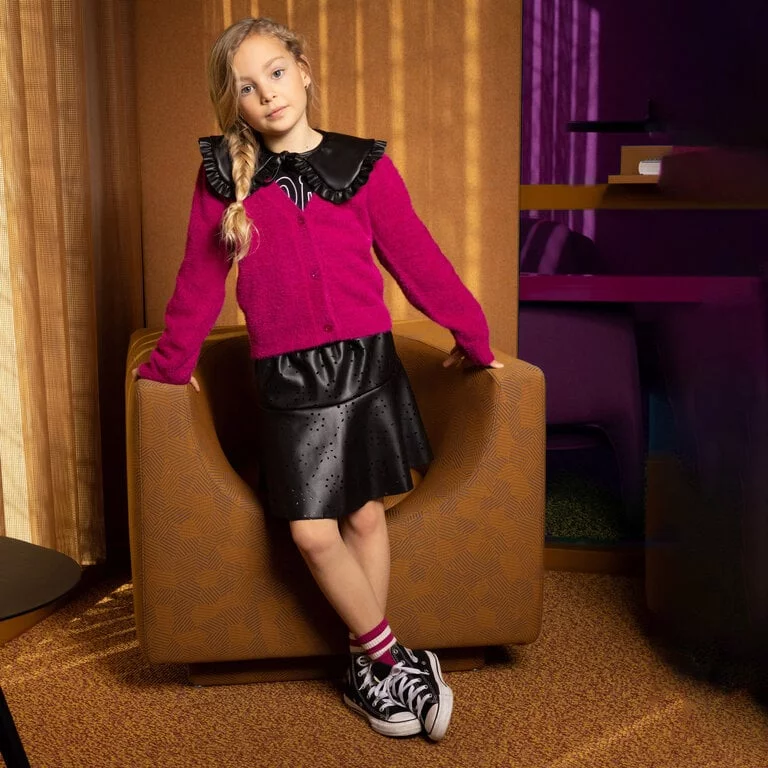 Kraagje pu leer B.Something (black)