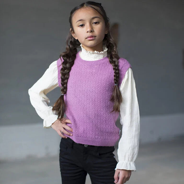 Gebreide spencer (lilac)