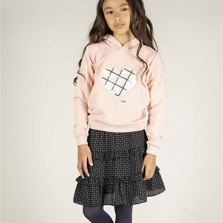 Rokje Tyra pied de poule (dark navy)