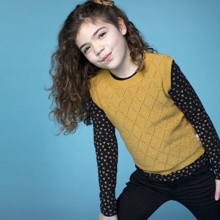 Gebreide spencer (gold)