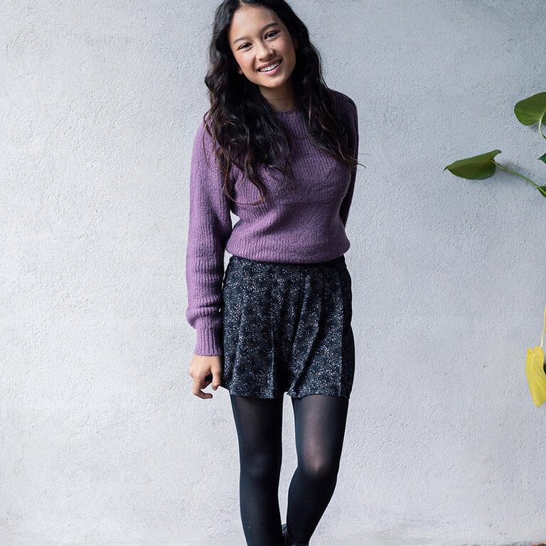 Broek-rokje (amethyst)