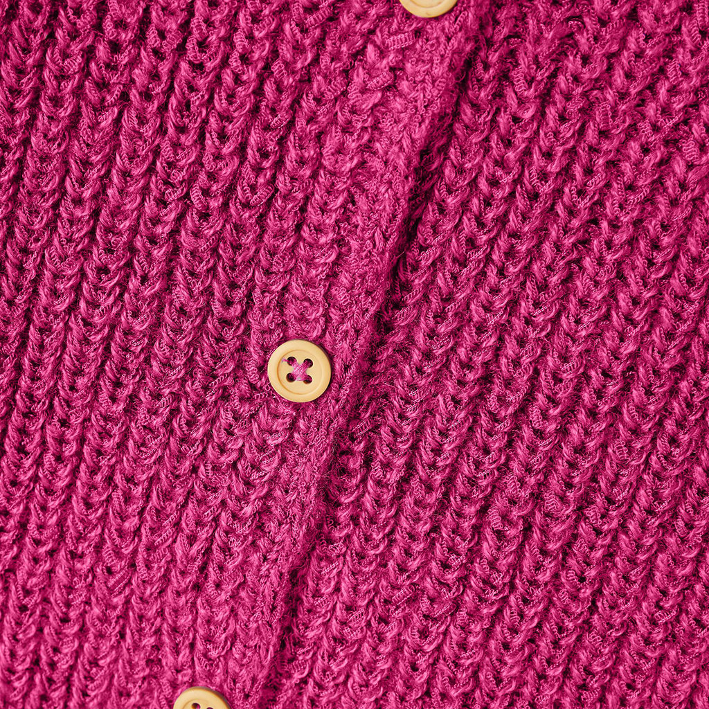 Gebreid vest Besine (pink yarrow)