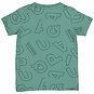 Quapi T-shirtje Vajam (aop green oil letter)