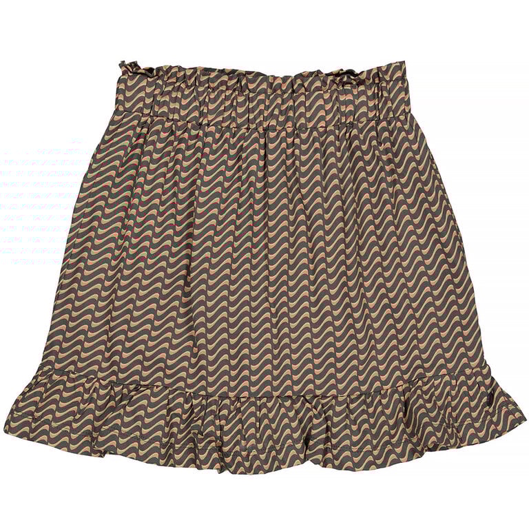 Rokje Desha (aop green basil geomatric)