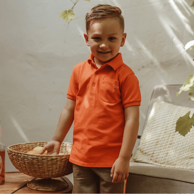 Polo shirt Elton | Pique (flame)