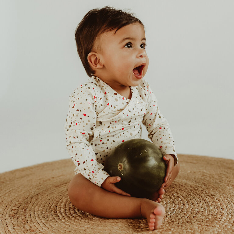 Overslag rompertje Aaike | Stones  (ecru)