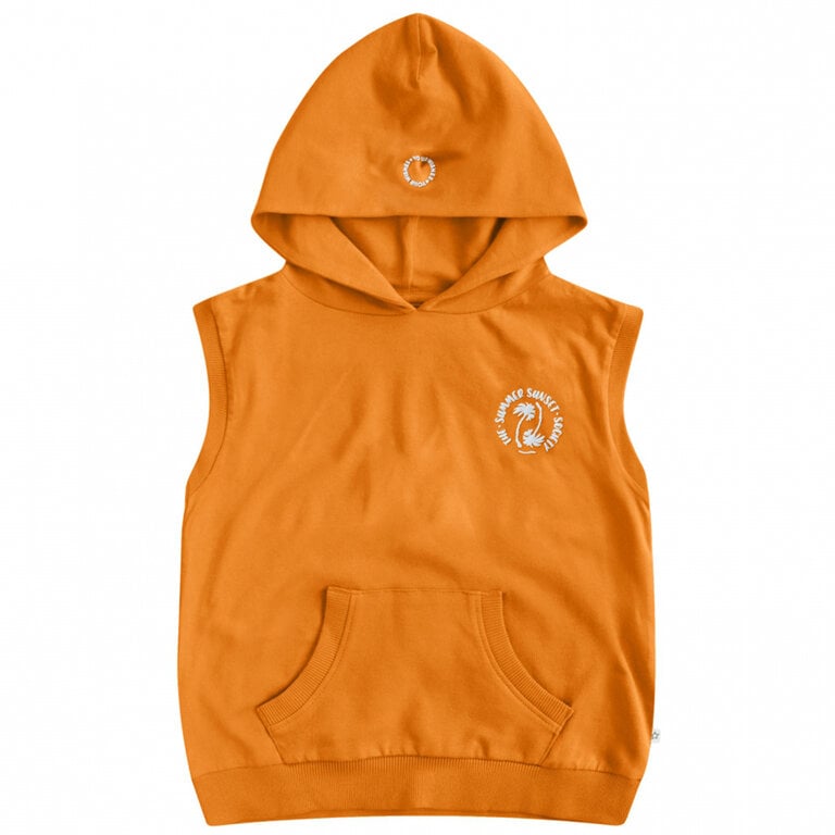 Mouwloze hoodie Eduardo | Solid (tangerine)