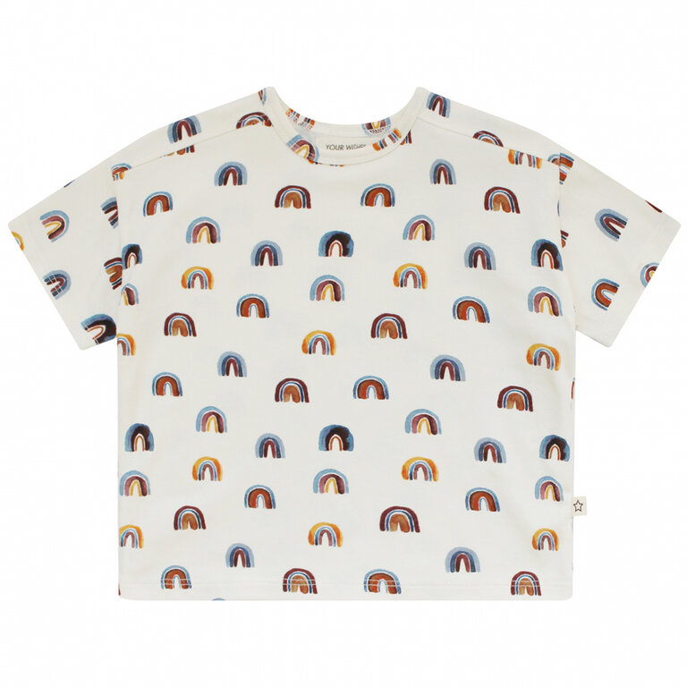 T-shirt Elvar | Rainbow (ecru)