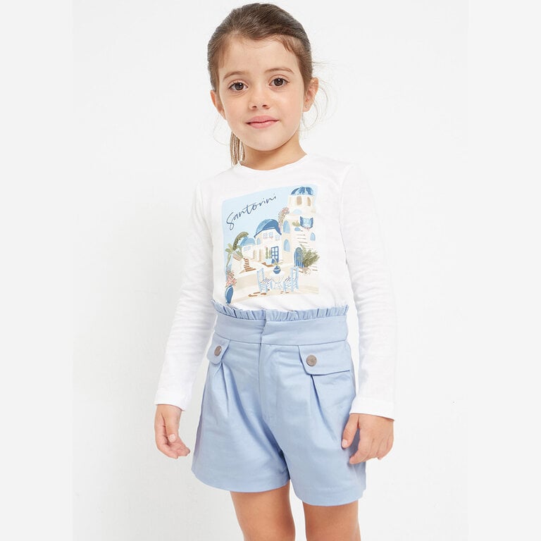 Korte broek satijn (sky)