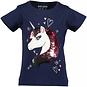 Blue Seven T-shirt Hearts & Unicorns (ultramarin)