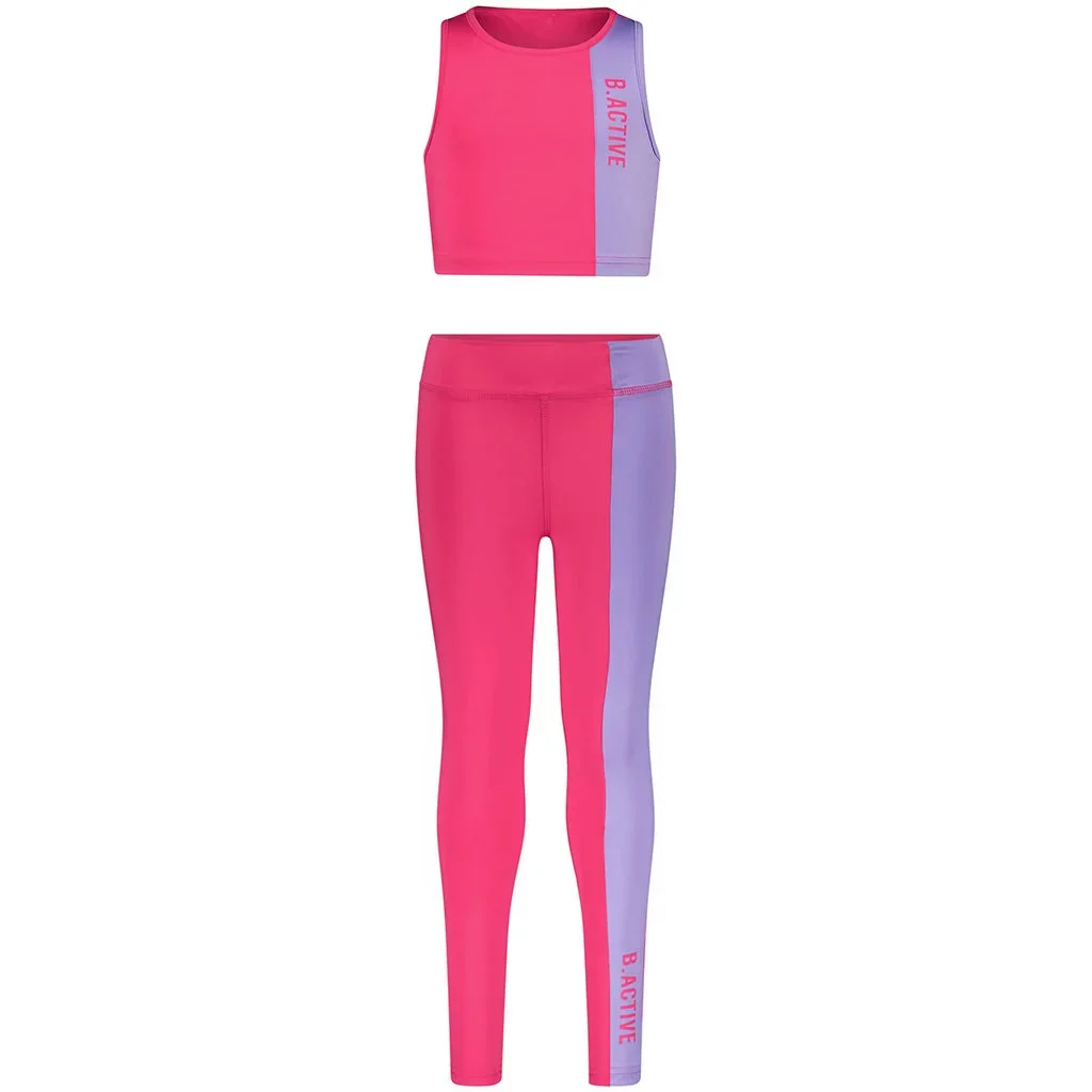 Sportieve set van top en legging B.Active (active pink)