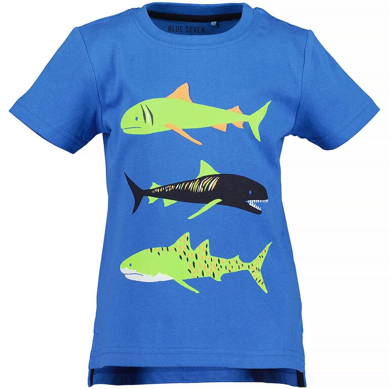 T-shirt Funny Sharks (blue)