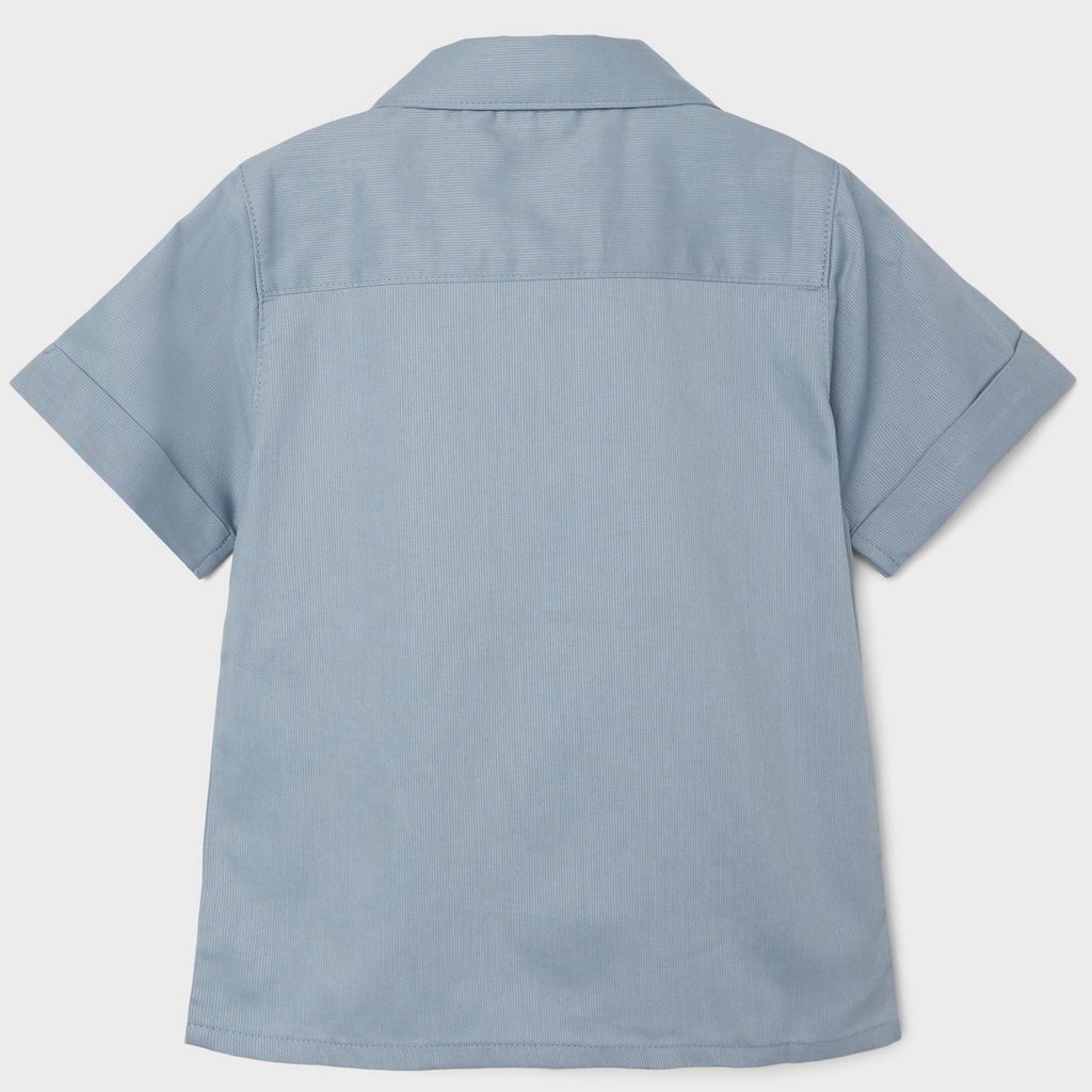 Overhemd met strikje Defalle (dusty blue)