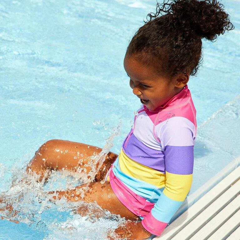 UV zwem longsleeve (pink yarrow)