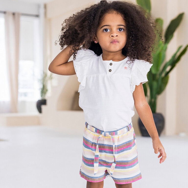 Kort broekje linnen (multi)