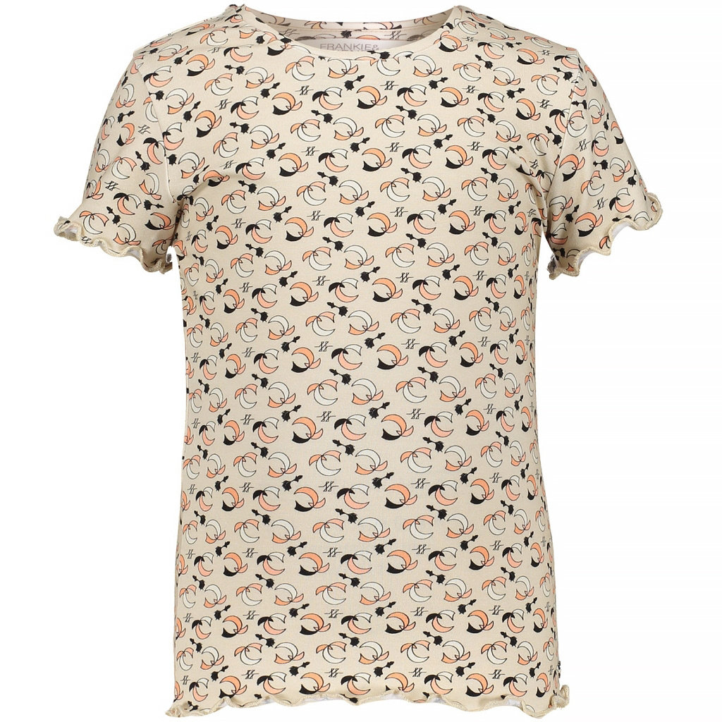 T-shirt Fossa (print soft sand-mandarin)