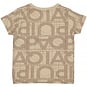 Quapi T-shirtje Valdis (aop sand letters)